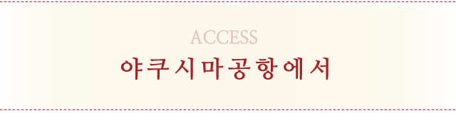 야쿠시마공항에서